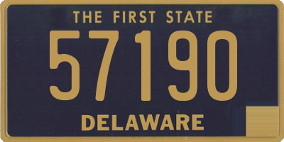 DE license plate 57190