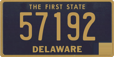 DE license plate 57192