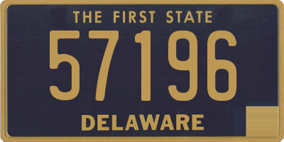 DE license plate 57196