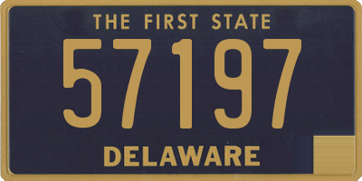 DE license plate 57197