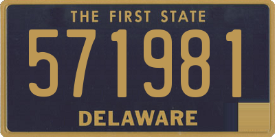 DE license plate 571981