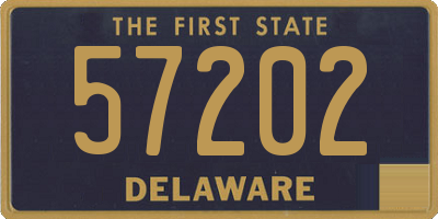 DE license plate 57202