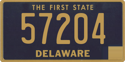 DE license plate 57204