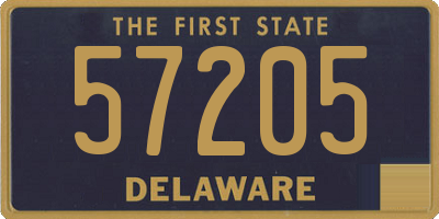 DE license plate 57205