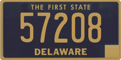 DE license plate 57208