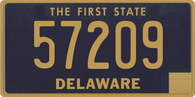 DE license plate 57209