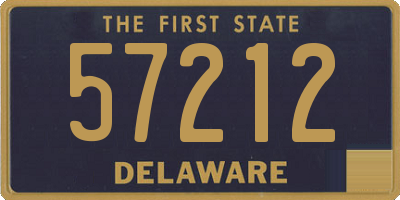 DE license plate 57212