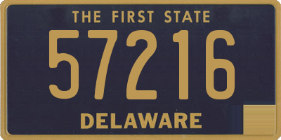 DE license plate 57216