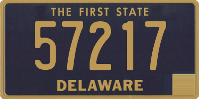 DE license plate 57217