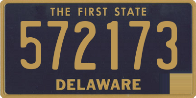 DE license plate 572173