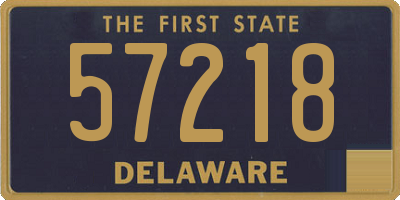 DE license plate 57218