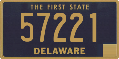 DE license plate 57221