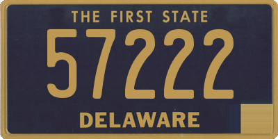 DE license plate 57222