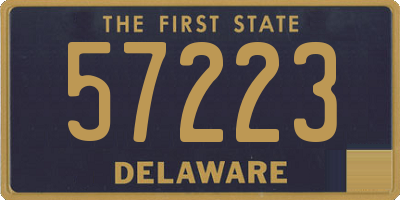 DE license plate 57223