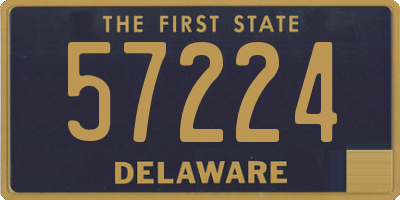 DE license plate 57224