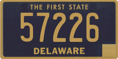 DE license plate 57226
