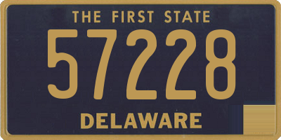 DE license plate 57228