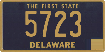 DE license plate 5723
