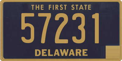 DE license plate 57231