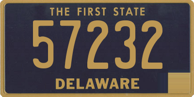 DE license plate 57232