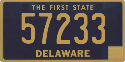 DE license plate 57233