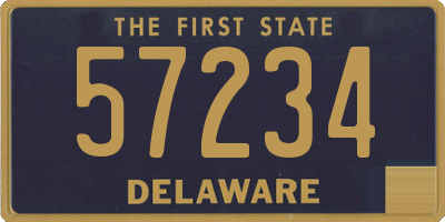 DE license plate 57234