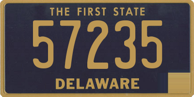 DE license plate 57235