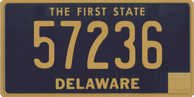 DE license plate 57236
