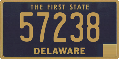 DE license plate 57238