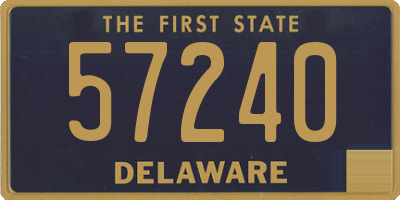 DE license plate 57240