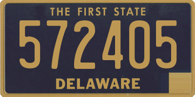 DE license plate 572405