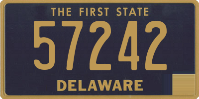 DE license plate 57242