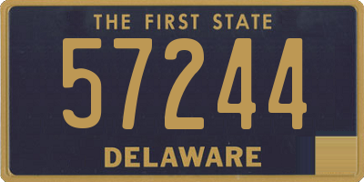 DE license plate 57244