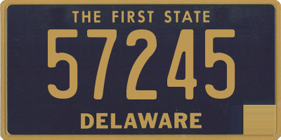 DE license plate 57245