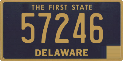 DE license plate 57246