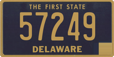 DE license plate 57249