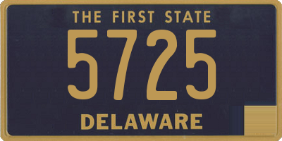 DE license plate 5725