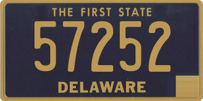 DE license plate 57252