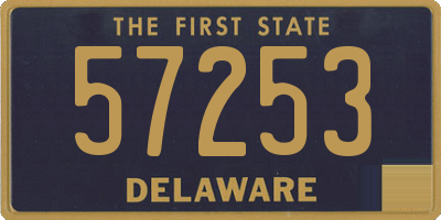 DE license plate 57253