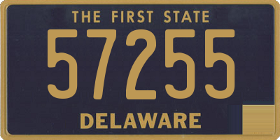 DE license plate 57255