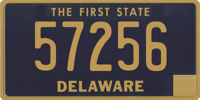 DE license plate 57256