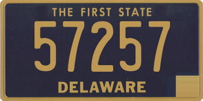 DE license plate 57257