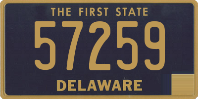 DE license plate 57259