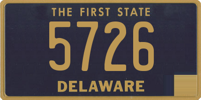 DE license plate 5726