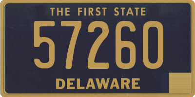 DE license plate 57260