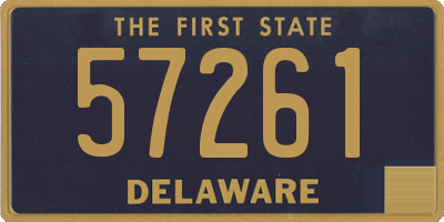 DE license plate 57261