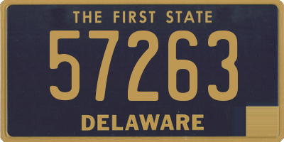 DE license plate 57263