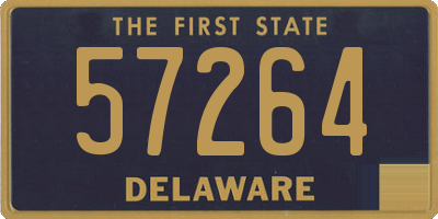 DE license plate 57264