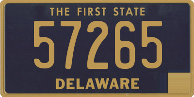 DE license plate 57265