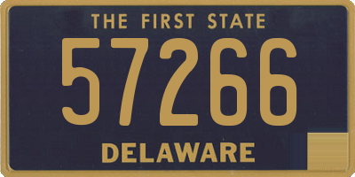 DE license plate 57266